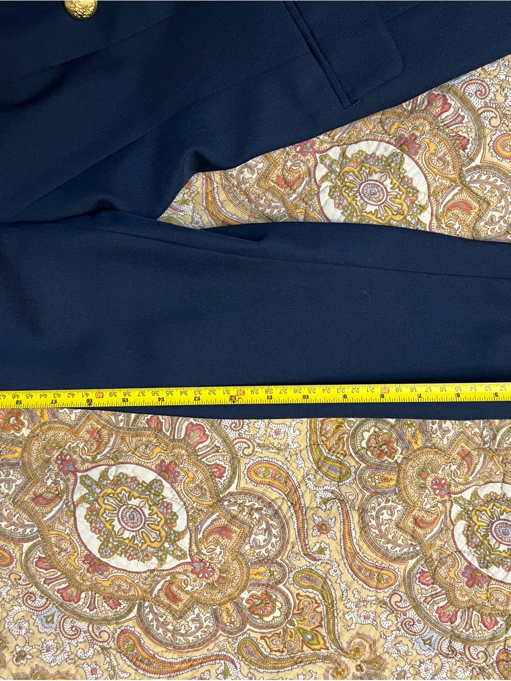Banana Republic Navy Double-Breasted Blazer with Gold Buttons - Picture 10 of 11